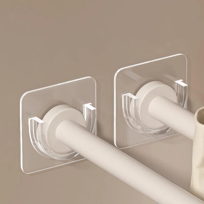 Home Bathroom Decor - Bez wiercenia, przezroczyste, samoprzylepne uchwyty na