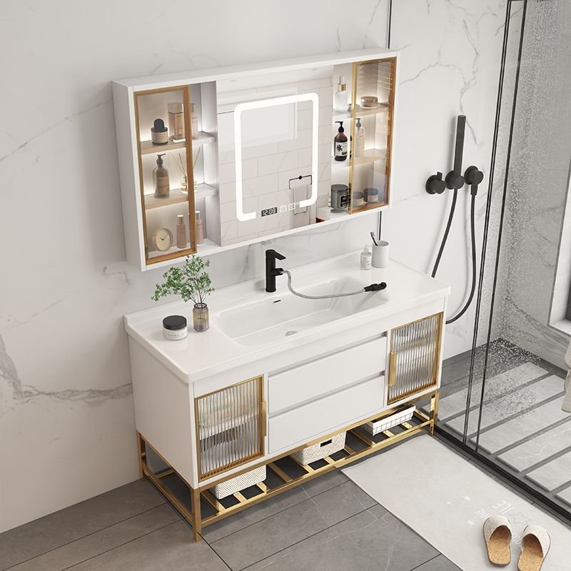Home Bathroom Cabinets - Szafki łazienkowe z umywalką, organizer, prosta,