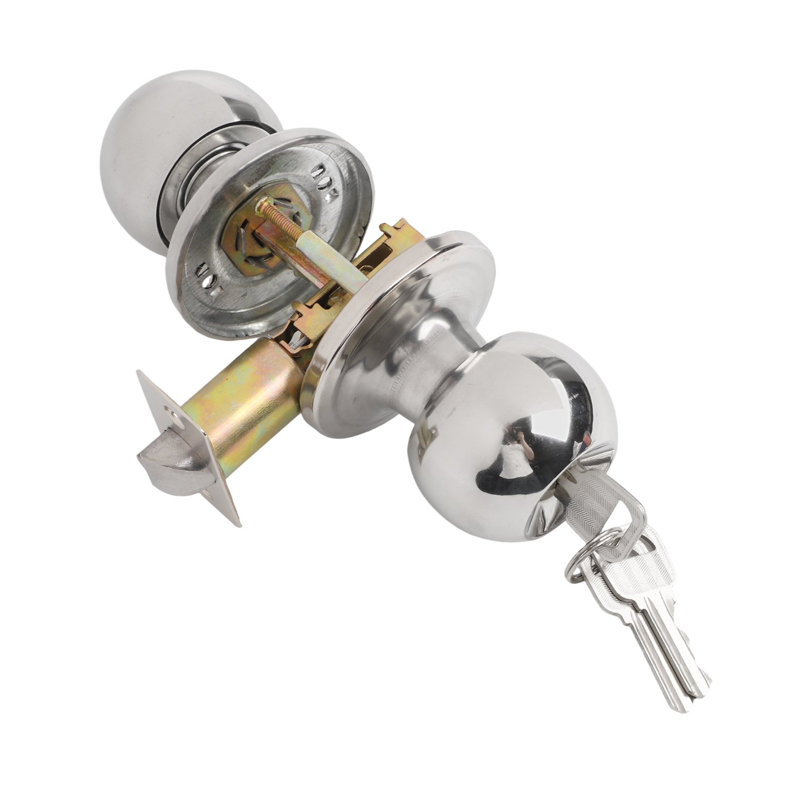 Home Bathroom Lock - Zestaw Klamka Gałka Zamek z Kluczem