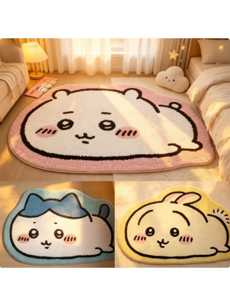 Home Goods Bathroom - Chiikawa Dywanik z Postaciami z Kreskówki