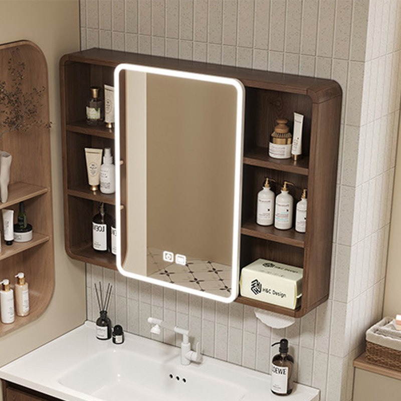 Home Bathroom Cabinets - Lustro Toaletowe Szafka Łazienkowa Półki Narożne