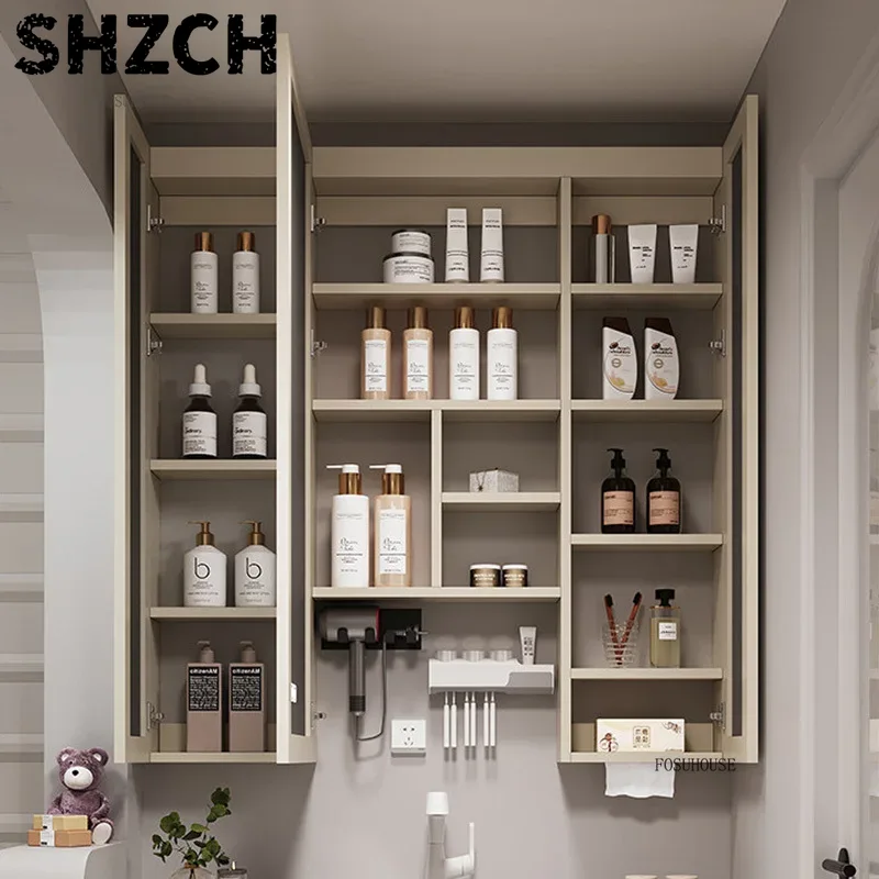 Home Bathroom Cabinets - Nowoczesne, pogrubione lustro łazienkowe ze zintegrowaną