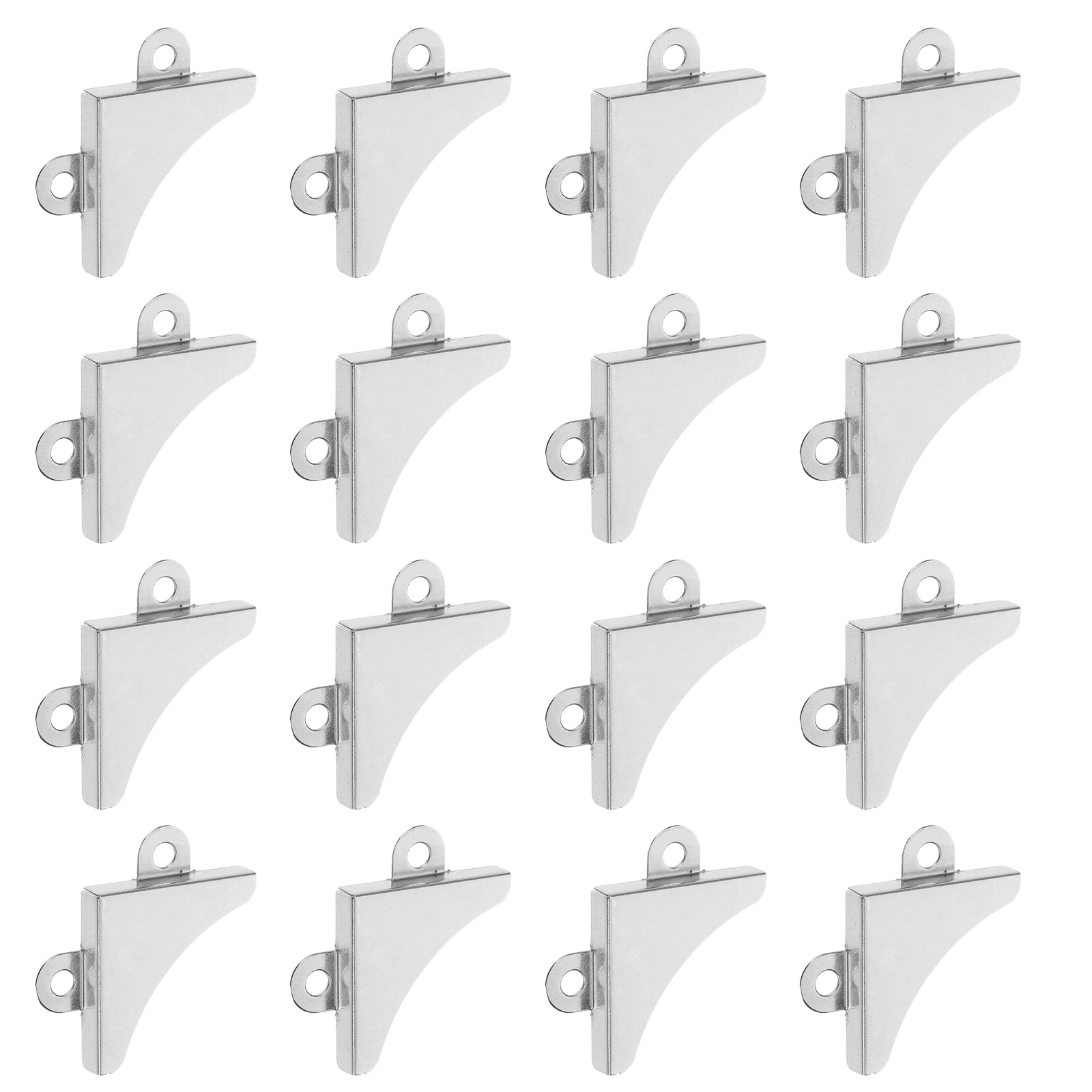 Home Bathroom Glass - 50 szt. Metalowe wsporniki narożne w
