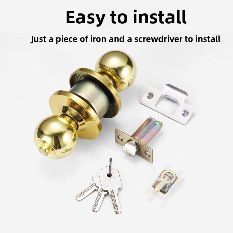Home Bathroom Lock - Uniwersalny, nierdzewny, sferyczny zamek do drzwi
