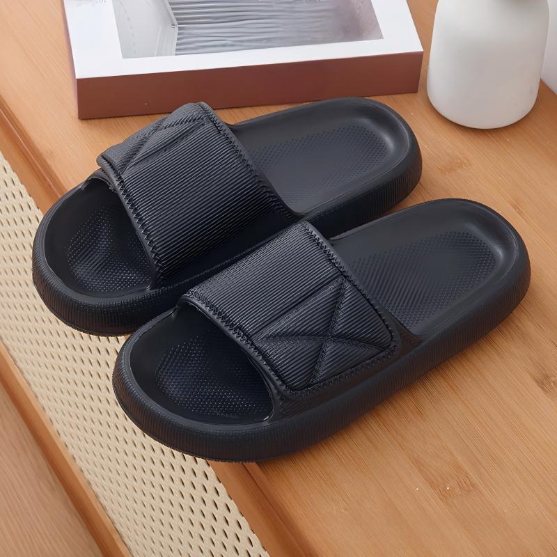 Home Bathroom Wear - Męskie wsuwane kapcie na grubej podeszwie,