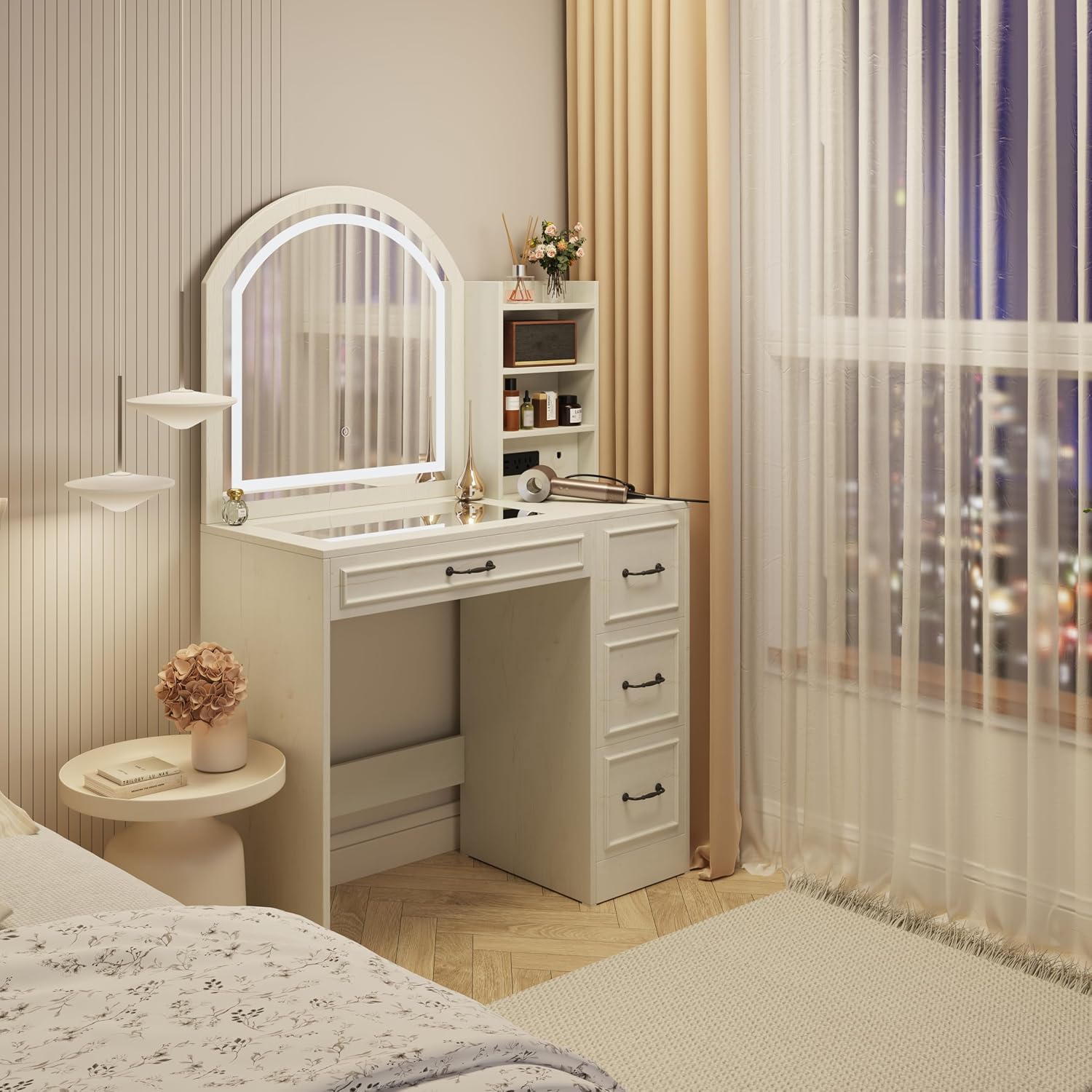 Nowoczesna toaletka z podświet – Home Outlet Bathroom Vanity recenzja i cena