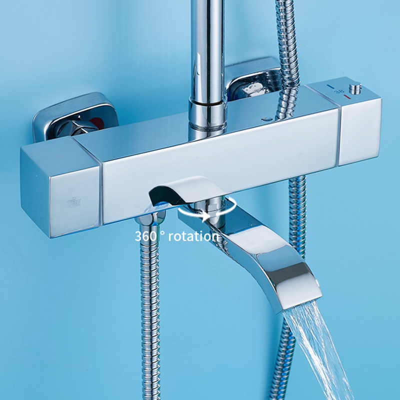 Elektroplaterowany zestaw prys – Home Bathroom Lock recenzja i cena