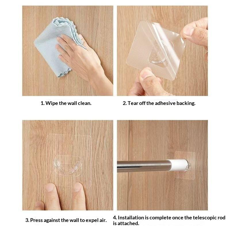 Bez wiercenia, przezroczyste,  – Home Bathroom Decor recenzja i cena