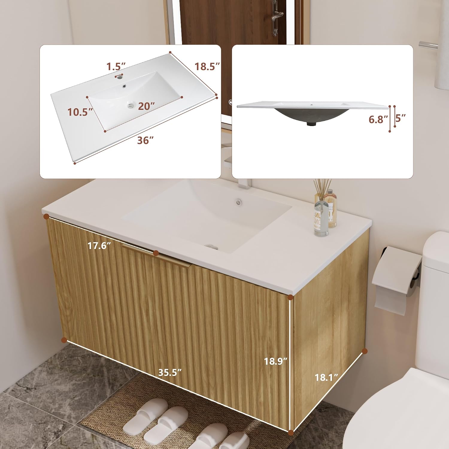 Nowoczesna wisząca szafka łazi – Home Bathroom Cabinets recenzja i cena