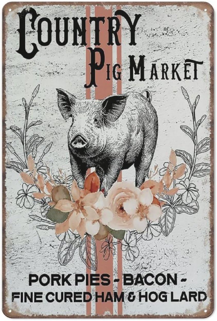 Zabawny metalowy plakat z moty – Home Kitchen Bathroom Marketing recenzja i cena
