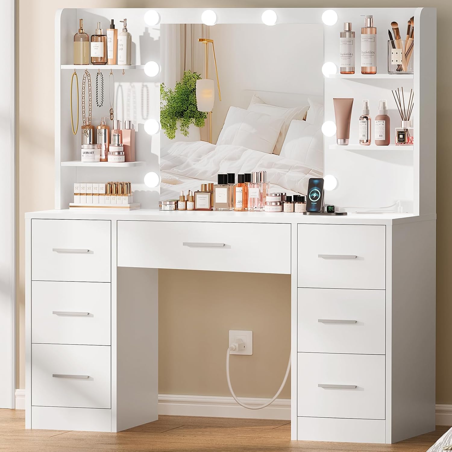 Duża toaletka z lustrem podświ – Home Outlet Bathroom Vanity recenzja i cena
