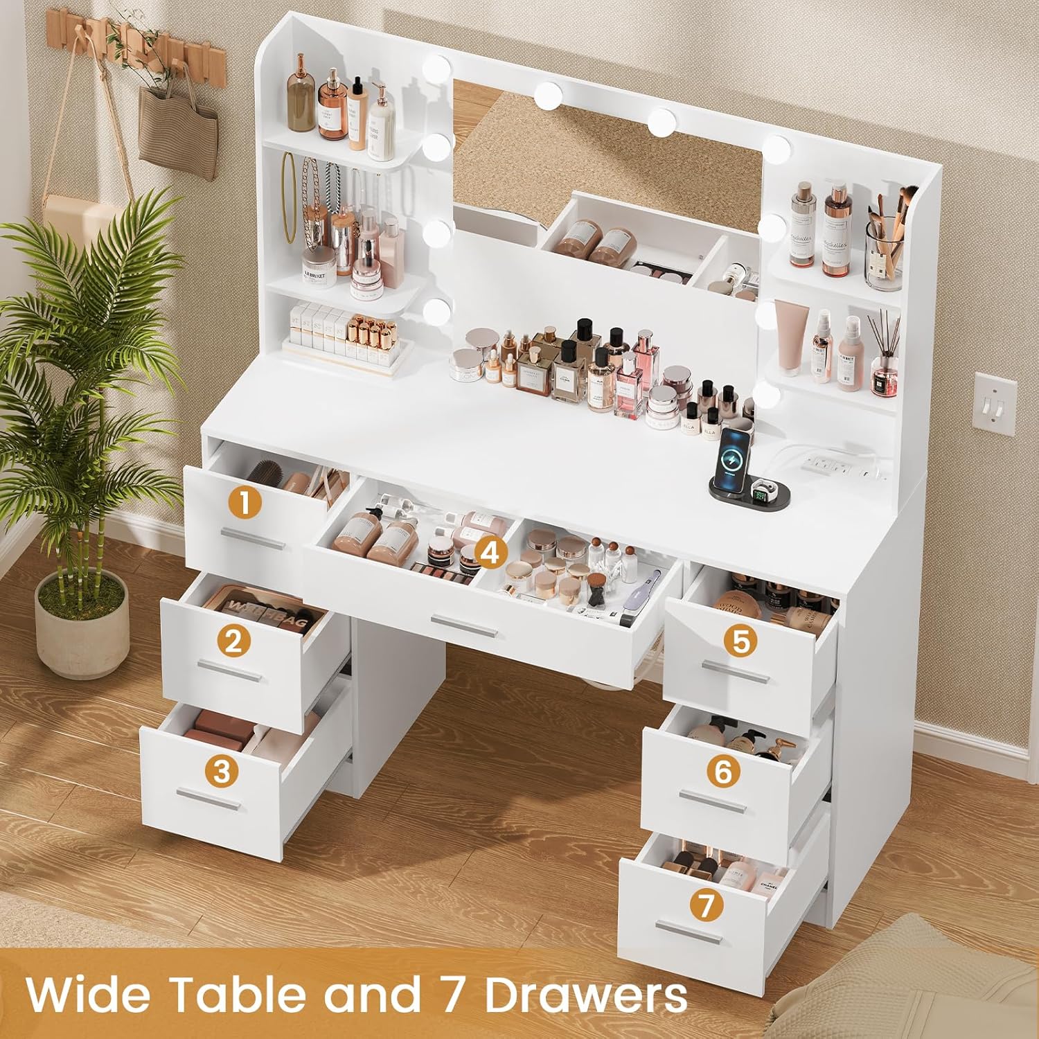 Duża toaletka z lustrem podświ – Home Outlet Bathroom Vanity recenzja i cena