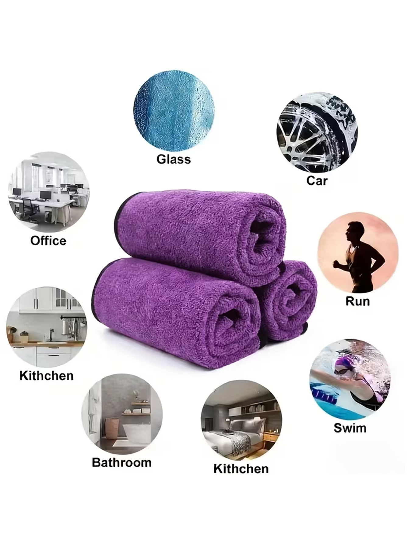 10 sztuk dwustronnych ścierecz – Home Bathroom Glass recenzja i cena