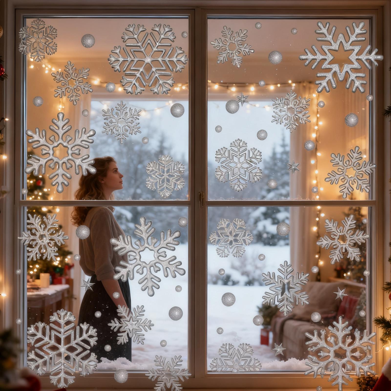 Naklejki świąteczne na okno, e – Home Bathroom Glass recenzja i cena