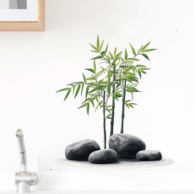 Naklejka ścienna z bambusowym  – Home Bathroom Wall Tiles recenzja i cena