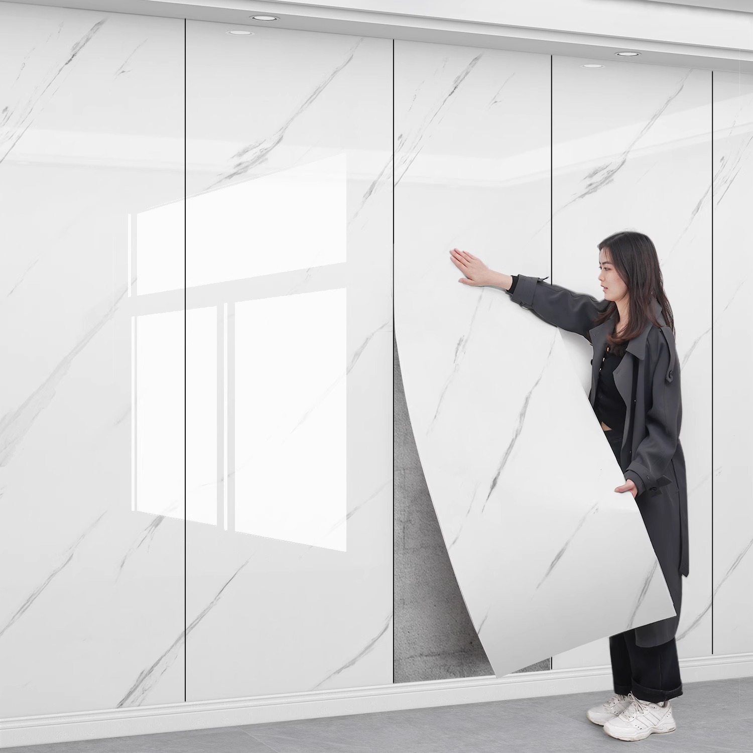 Gruba samoprzylepna naklejka n – Home Bathroom Wall Tiles recenzja i cena