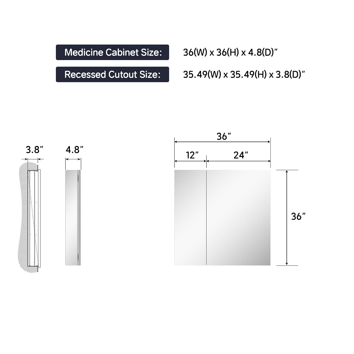 Szafka na leki z lustrem o wym – Home Bathroom Cabinets recenzja i cena