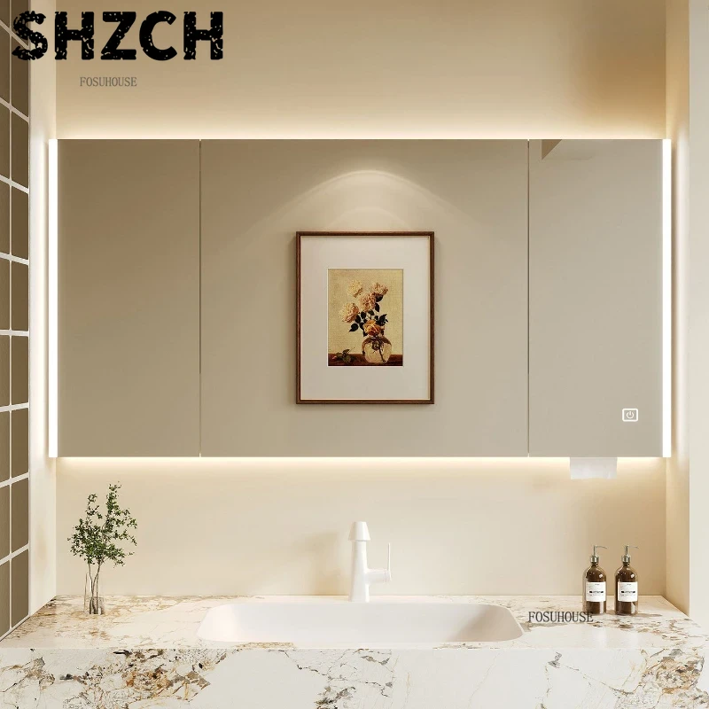 Nowoczesne, pogrubione lustro  – Home Bathroom Cabinets recenzja i cena