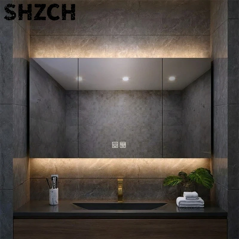 Nowoczesne, pogrubione lustro  – Home Bathroom Cabinets recenzja i cena