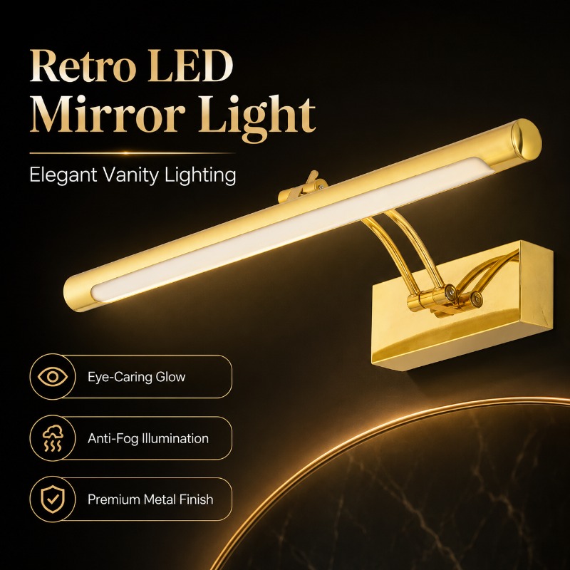 Lampa LED do toaletki w stylu  – Home Bathroom Cabinets recenzja i cena