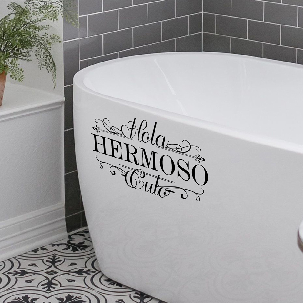 Śmieszne hiszpańskie naklejki  – Home Bathroom Wall Tiles recenzja i cena