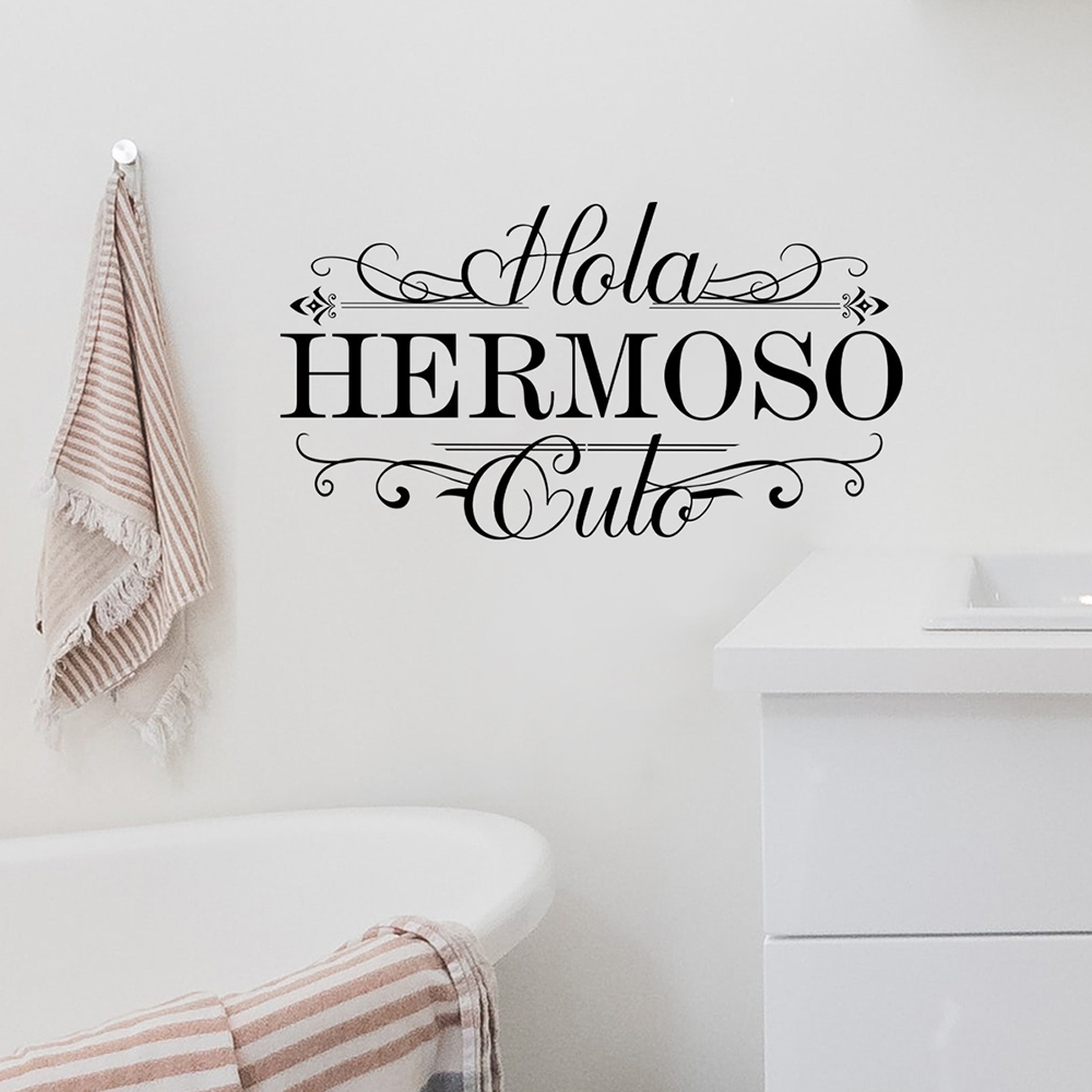 Śmieszne hiszpańskie naklejki  – Home Bathroom Wall Tiles recenzja i cena