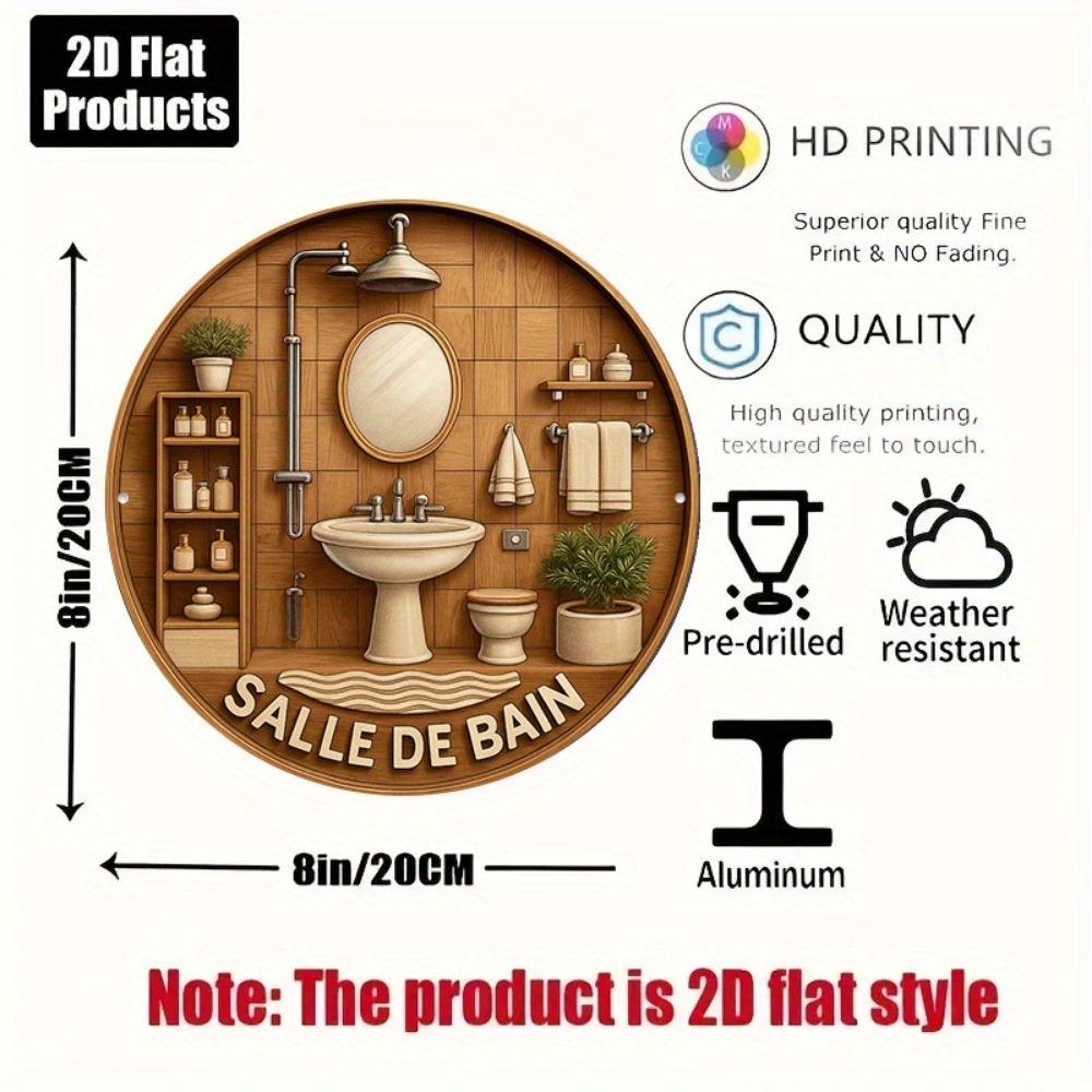 CIFBUY Retro Francuska Okrągła – Home Bathroom Decor recenzja i cena
