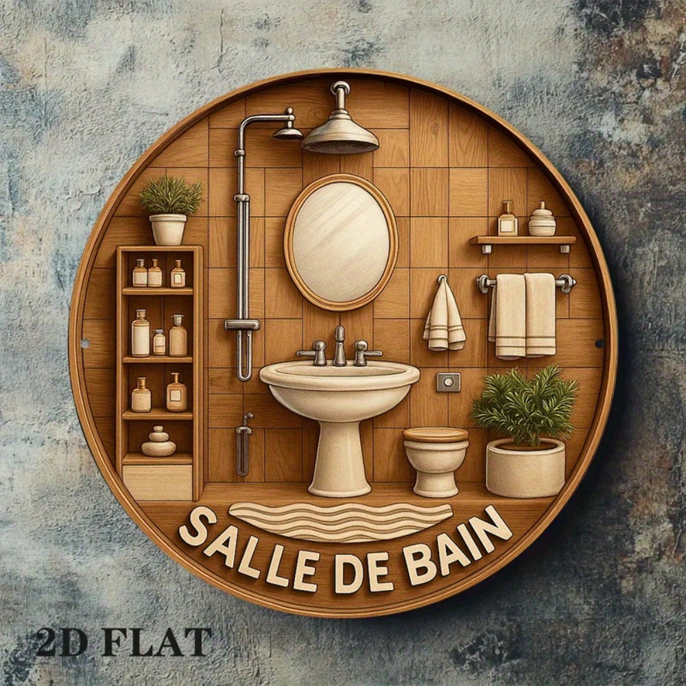 CIFBUY Retro Francuska Okrągła – Home Bathroom Decor recenzja i cena