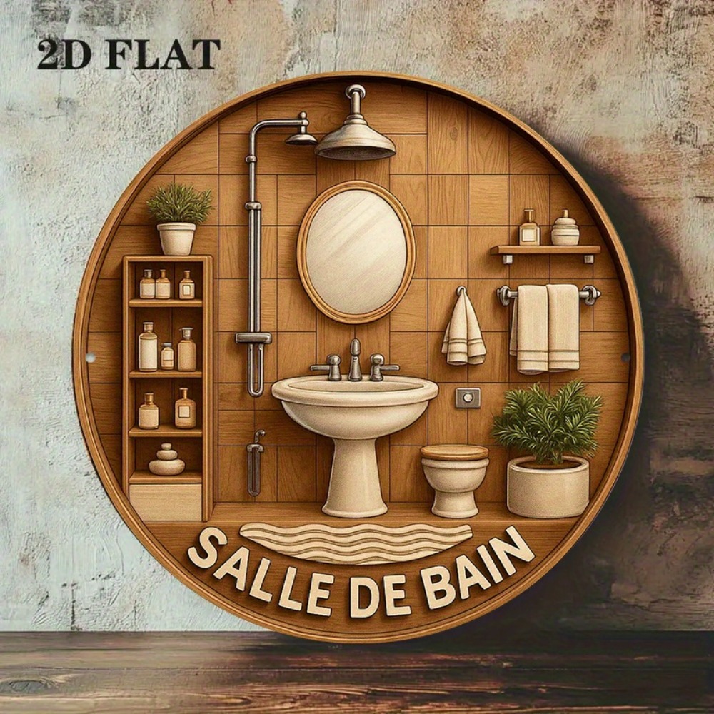 CIFBUY Retro Francuska Okrągła – Home Bathroom Decor recenzja i cena