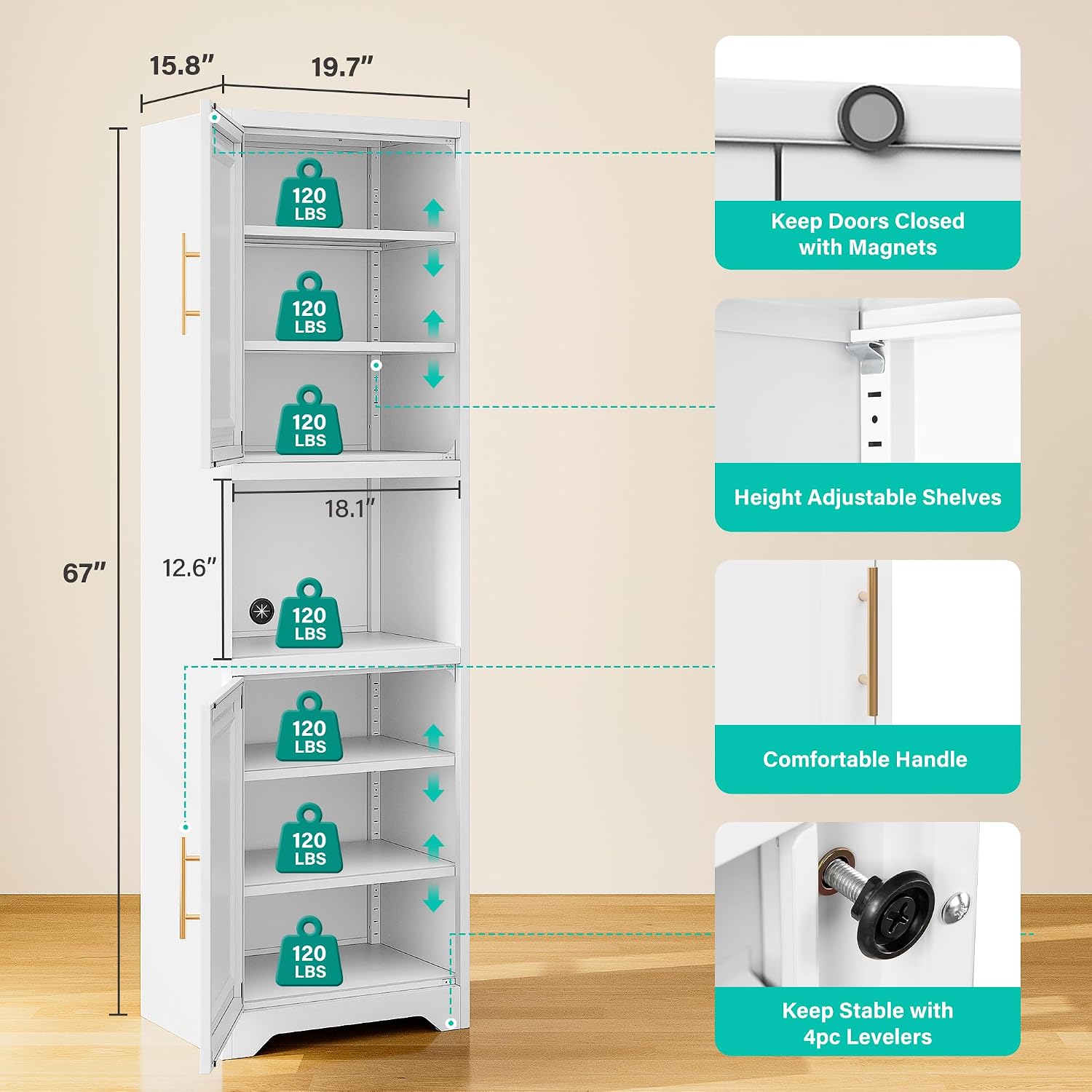 Wąska szafka do przechowywania – Home Bathroom Cabinets recenzja i cena