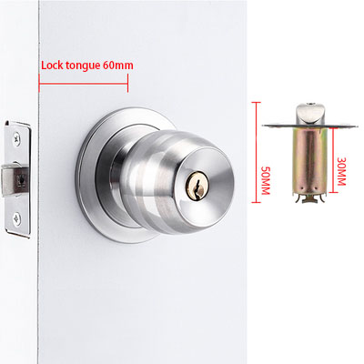 Zestaw klamki do drzwi z okrąg – Home Bathroom Lock recenzja i cena